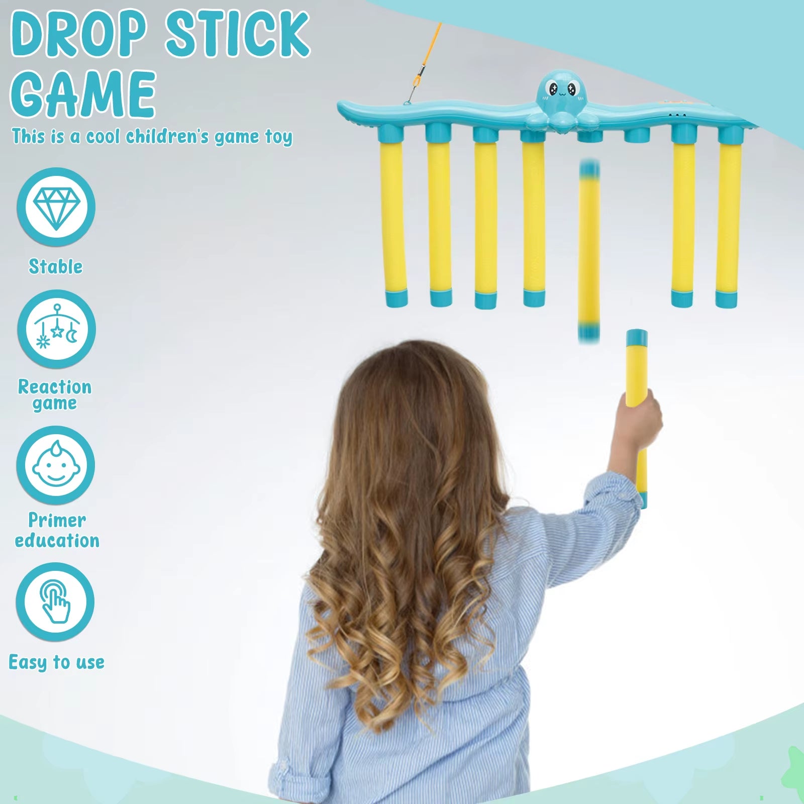 Falling Sticks Reaction Training Game for Children - Parent-Child Interactive Educational Toy